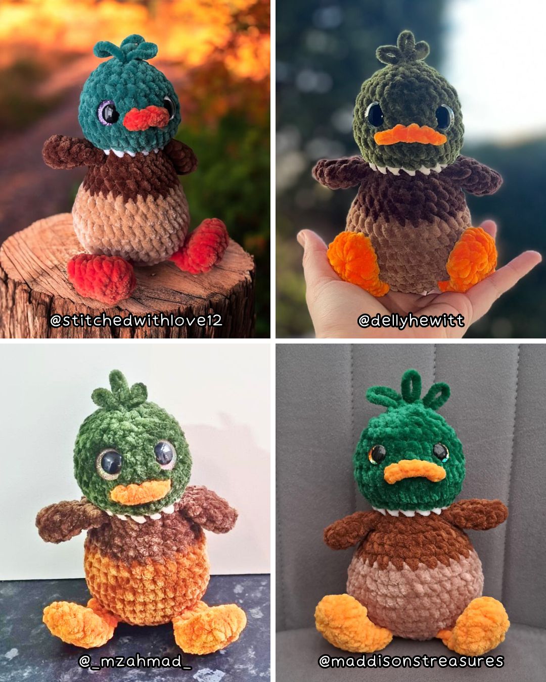 Crochet PATTERN: Duck Palkin (English)