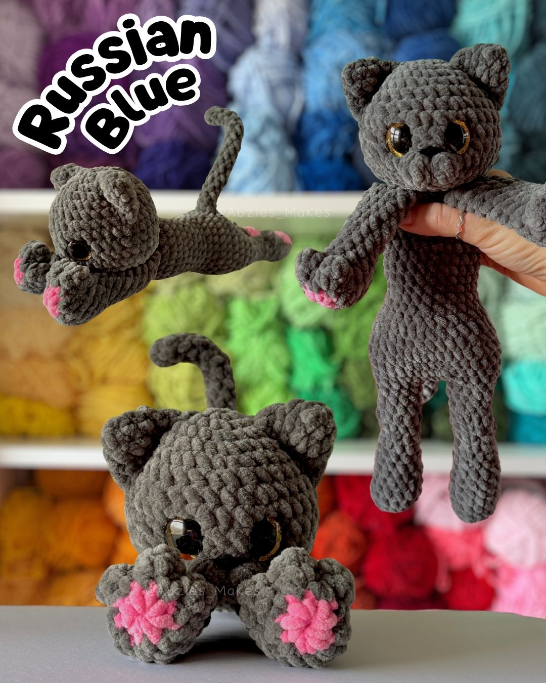 Crochet PATTERN: The Floppy Cats 5-in-1 (English)