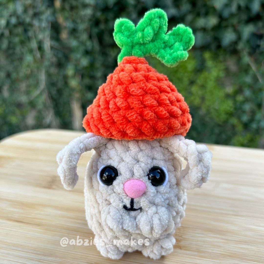 Crochet PATTERN: Spring Bunny Pop, NO SEW (English)