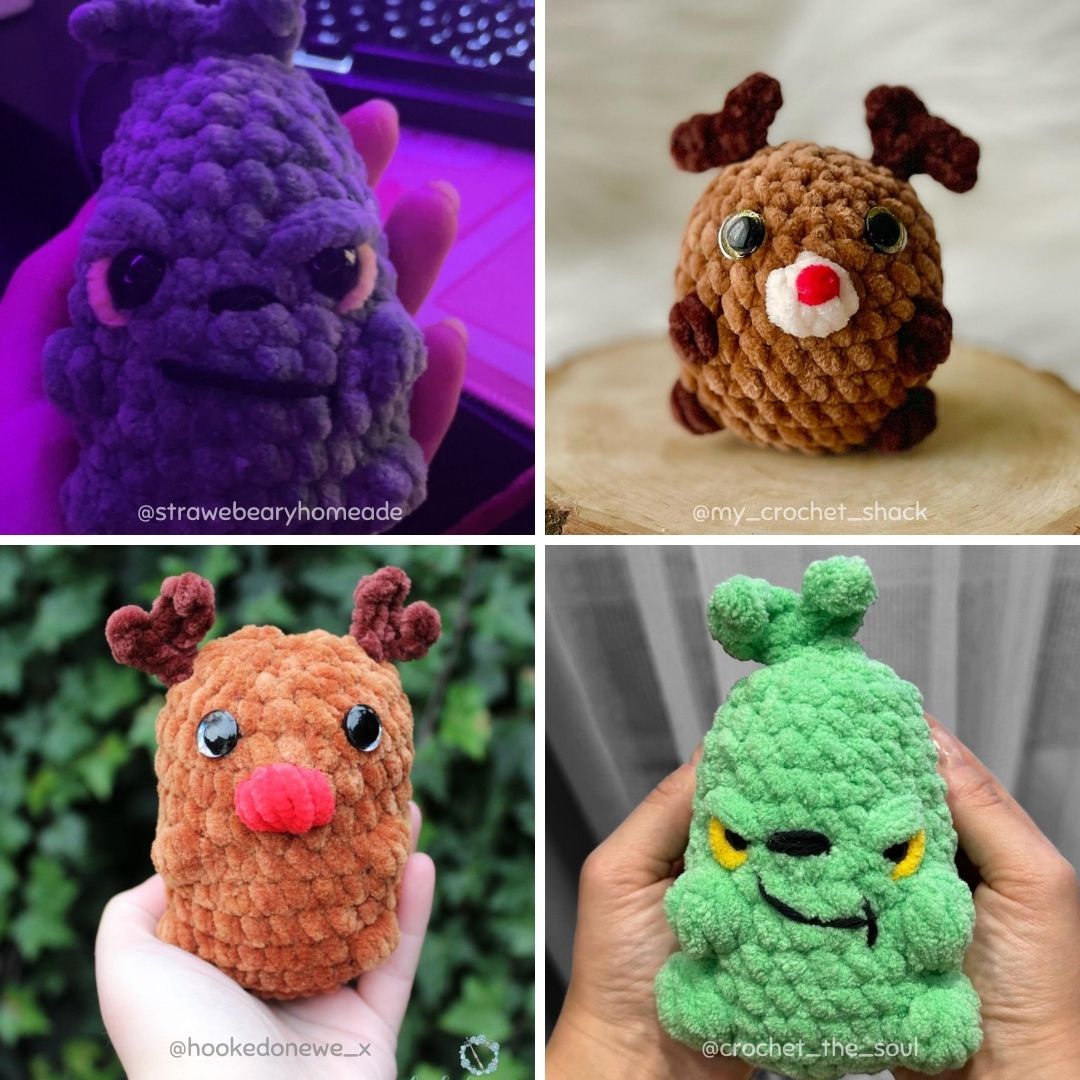 Crochet PATTERNS: ALL 6 Christmas Squishes Bundle (English)