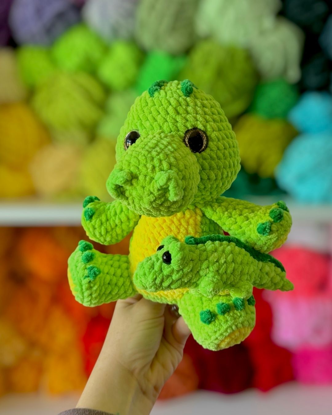 Crochet PATTERN: Rebecca the Mama Crocodile & Baby (English)