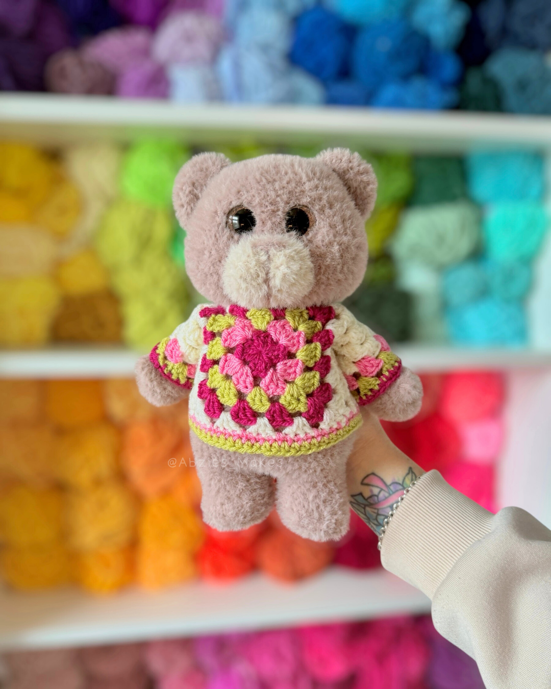 Crochet PATTERN: Bernard the Teddy Bear (English)