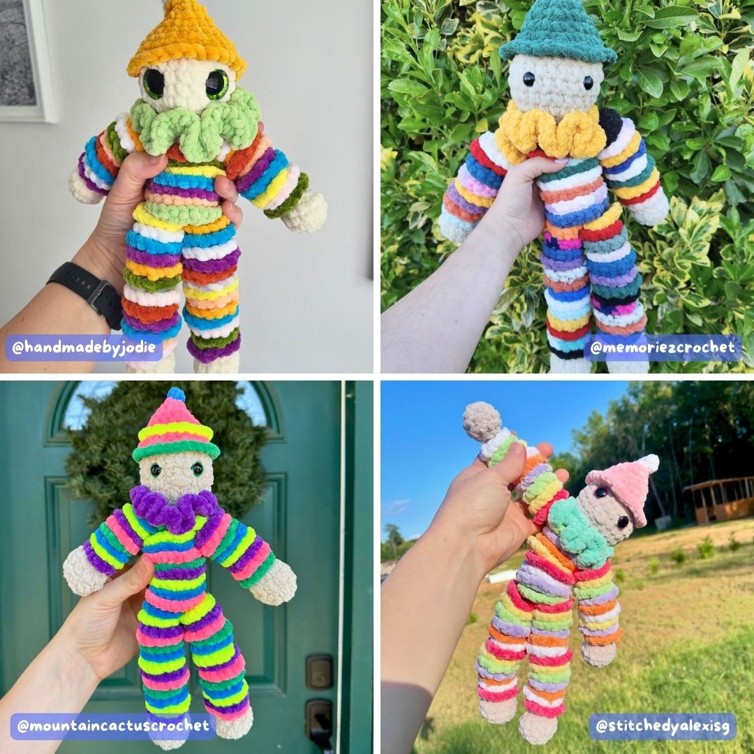 Crochet PATTERN: Yo-Yo Baby, LOW SEW (English)