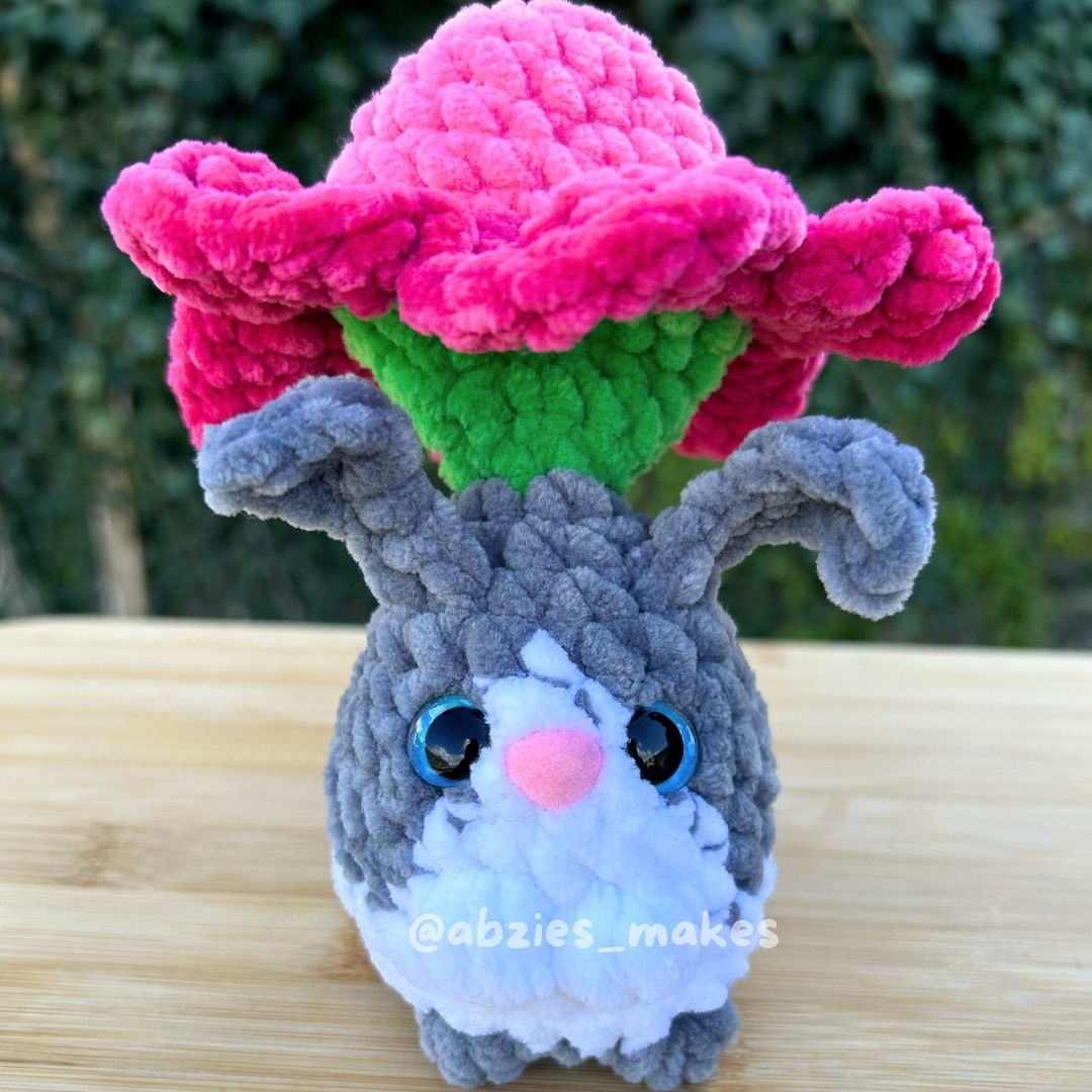 Crochet PATTERN: Spring Bunny Pop, NO SEW (English)