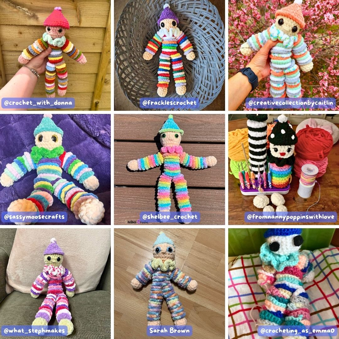 Crochet PATTERN: Yo-Yo Baby, LOW SEW (English)