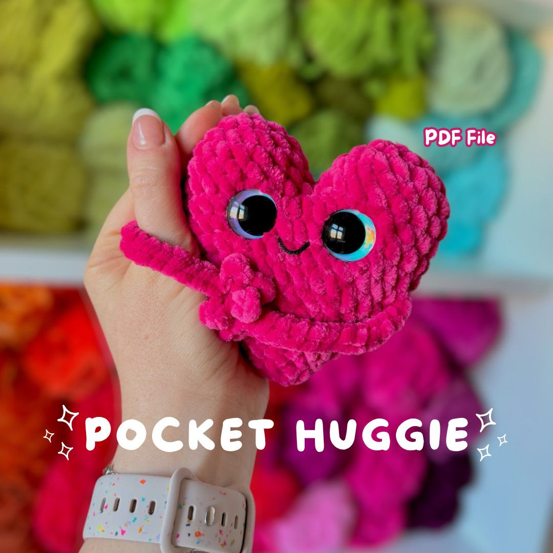 Crochet PATTERN: Pocket Huggie, NO SEW (English)