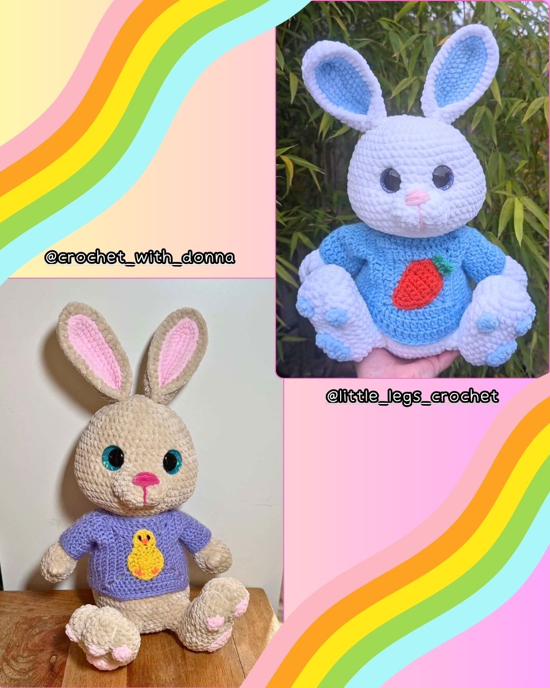 Crochet PATTERN: Esmae the Easter Bunny (English)
