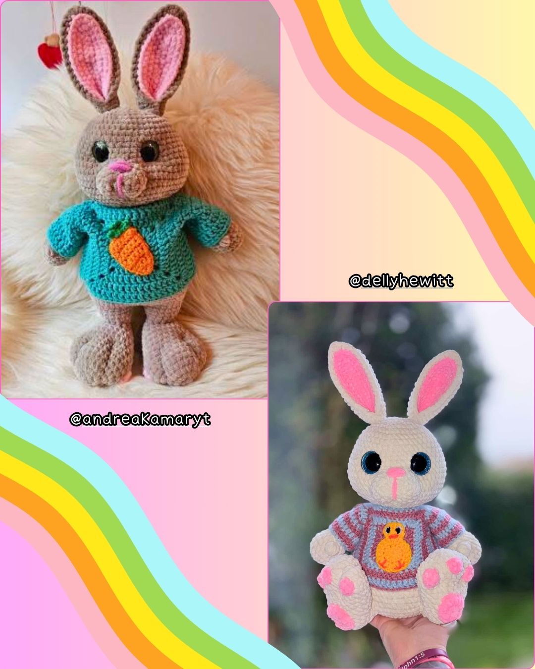 Crochet PATTERN: Esmae the Easter Bunny (English)