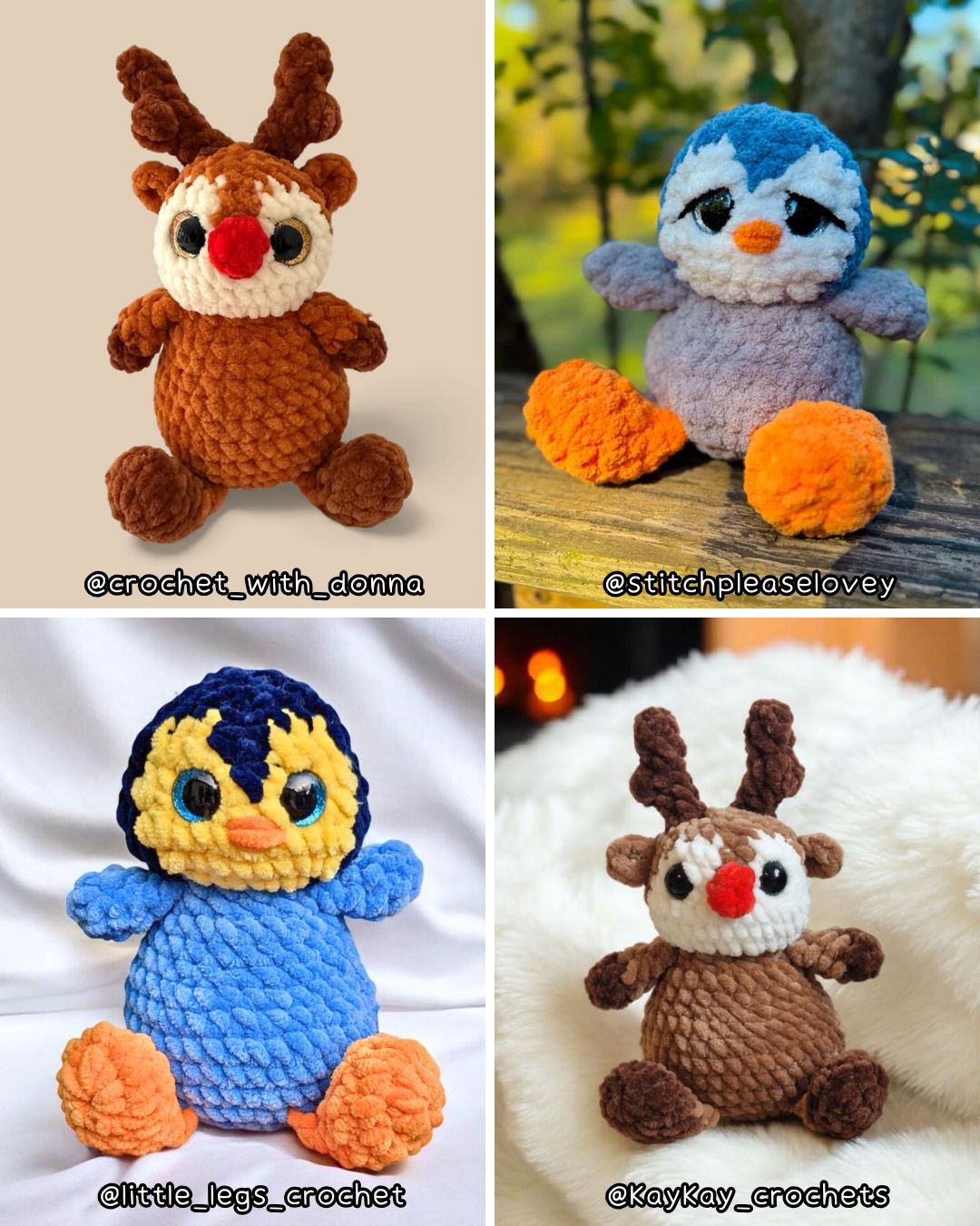 Crochet PATTERN: Christmas Palkins (English)