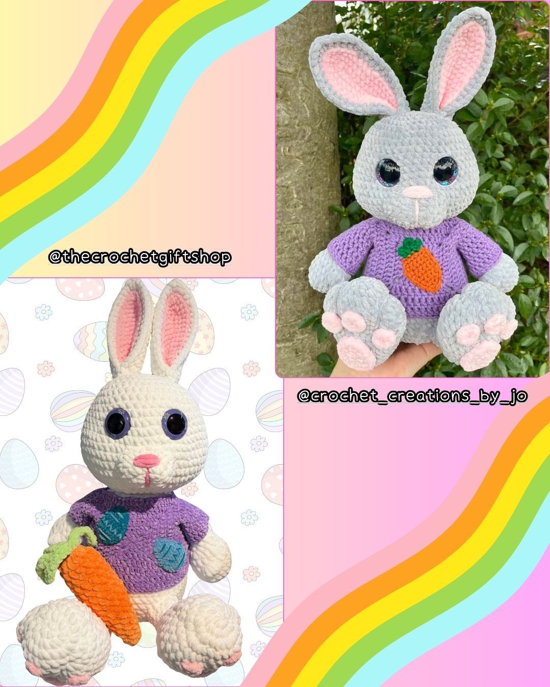 Crochet PATTERN: Esmae the Easter Bunny (English)