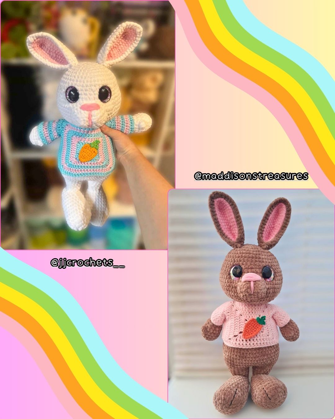Crochet PATTERN: Esmae the Easter Bunny (English)