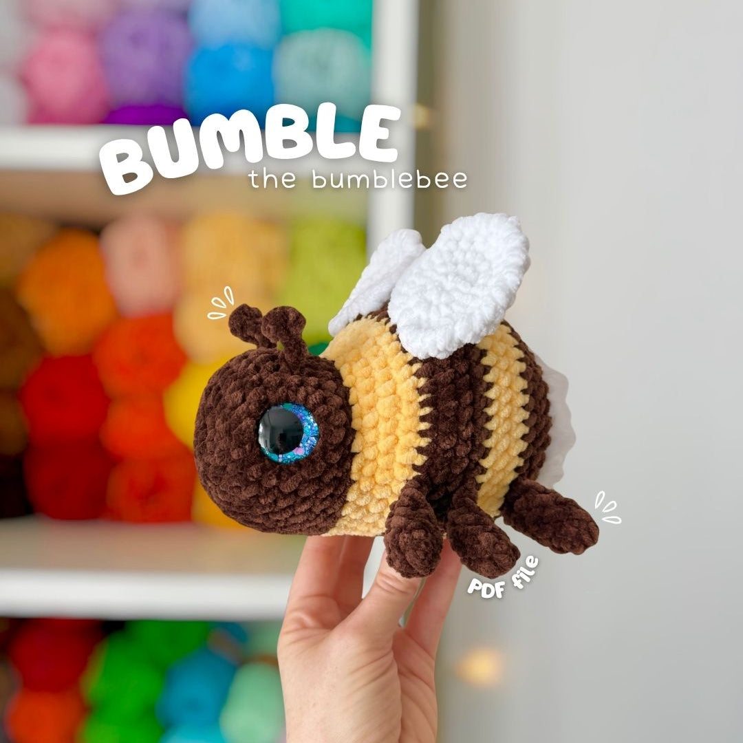 Crochet PATTERN: Bumble the Bumblebee (English)