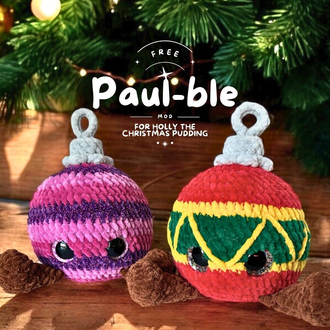 FREE Crochet MOD: Paul-ble MOD for Holly the Xmas Pud (English)