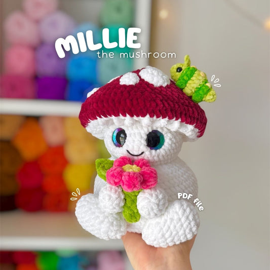 Crochet PATTERN: Millie the Mushroom (English)