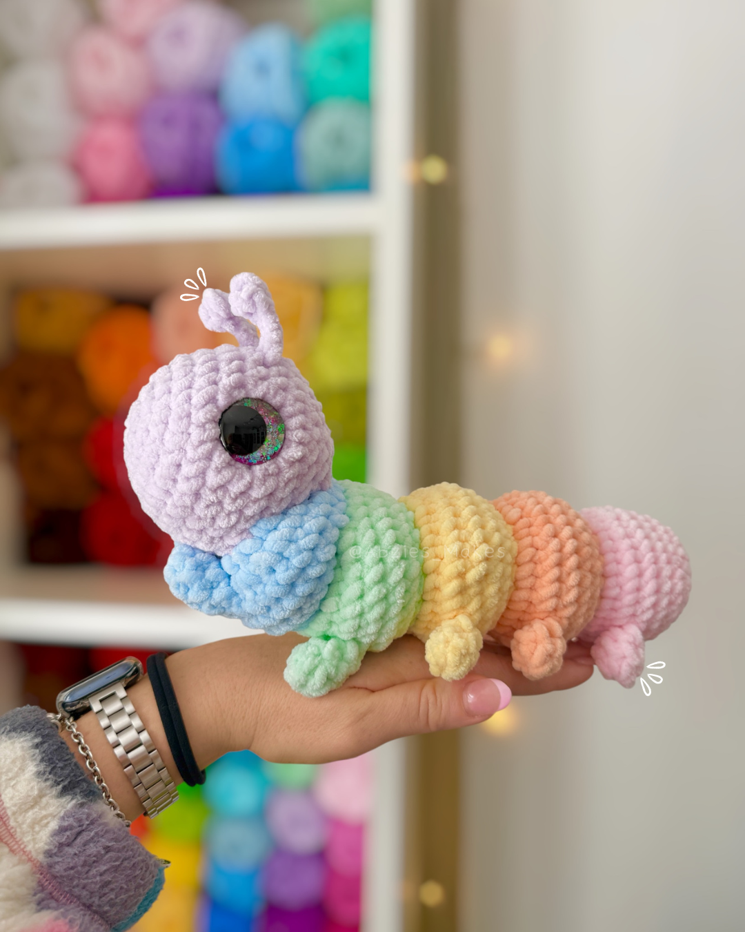 Crochet PATTERN: Wiggle the Caterpillar (English)