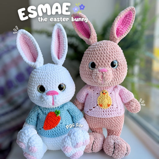 Crochet PATTERN: Esmae the Easter Bunny (English)