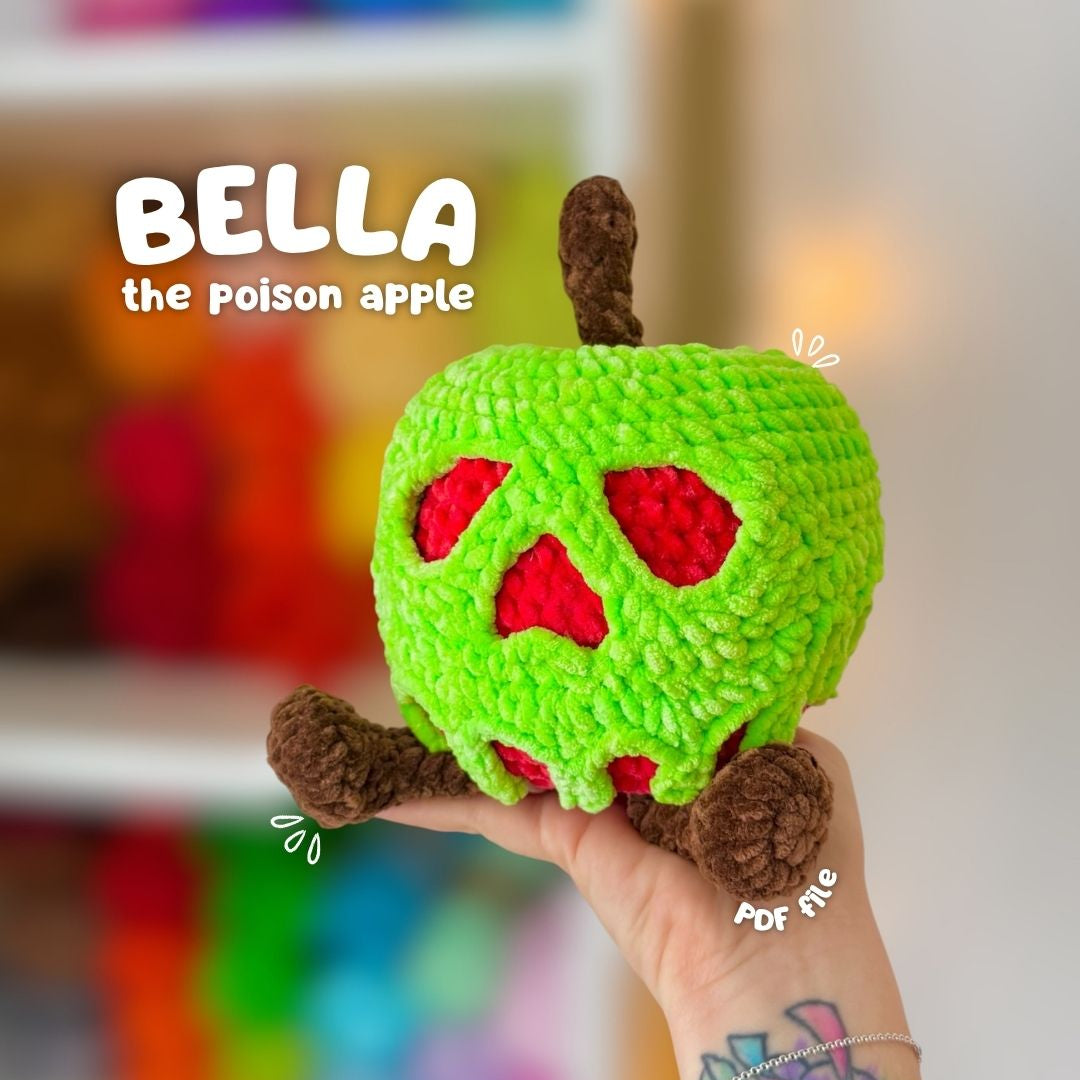 Crochet PATTERN: Bella the Poison Apple (English)