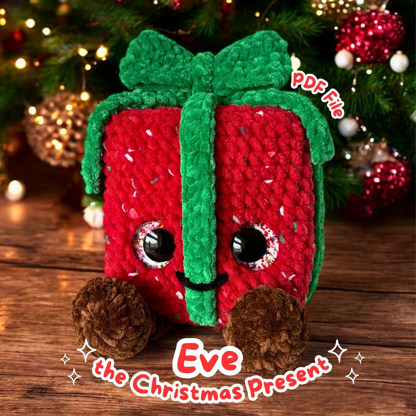 Crochet PATTERN: Eve the Christmas Present (English)