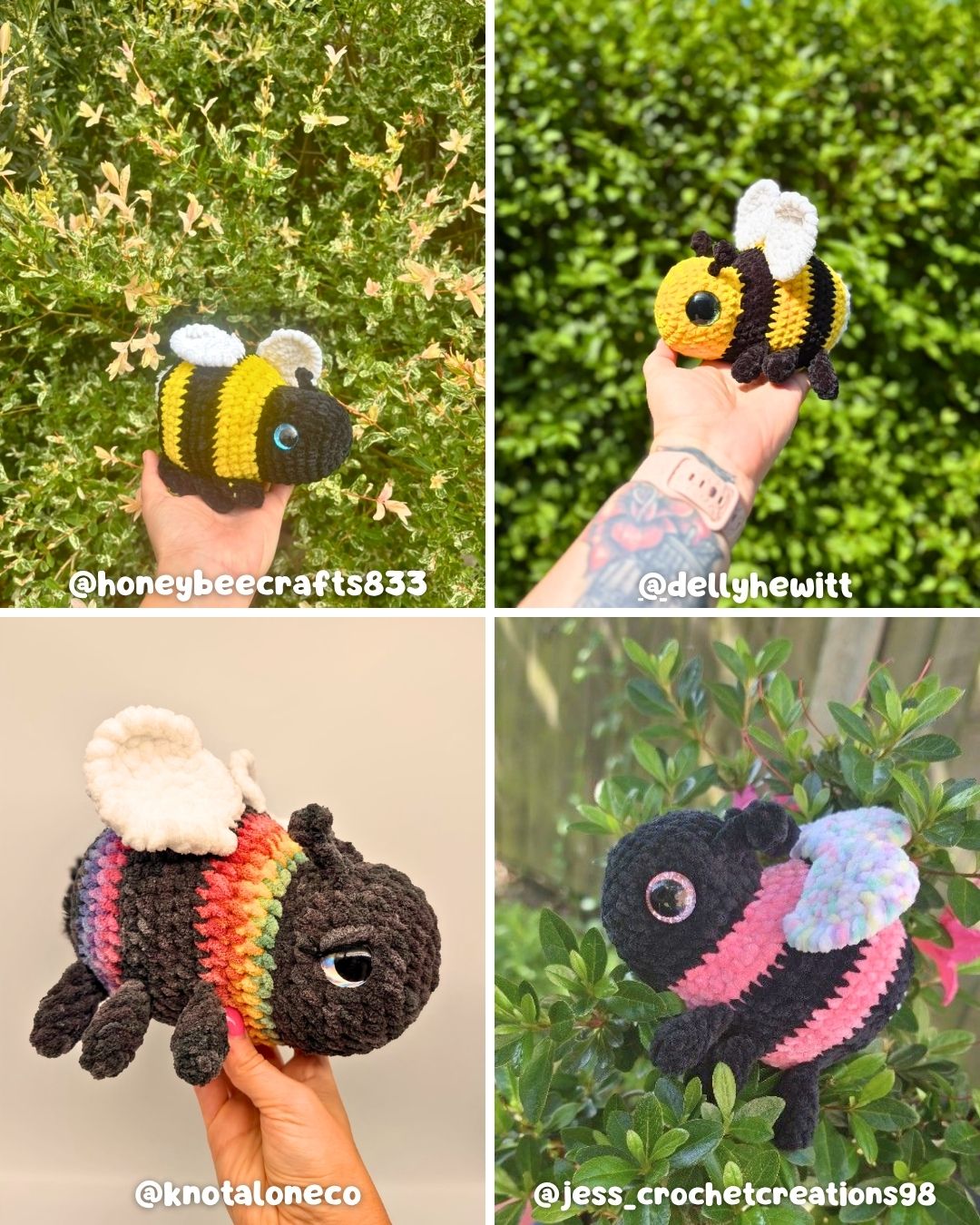 Crochet PATTERN: Bumble the Bumblebee (English)
