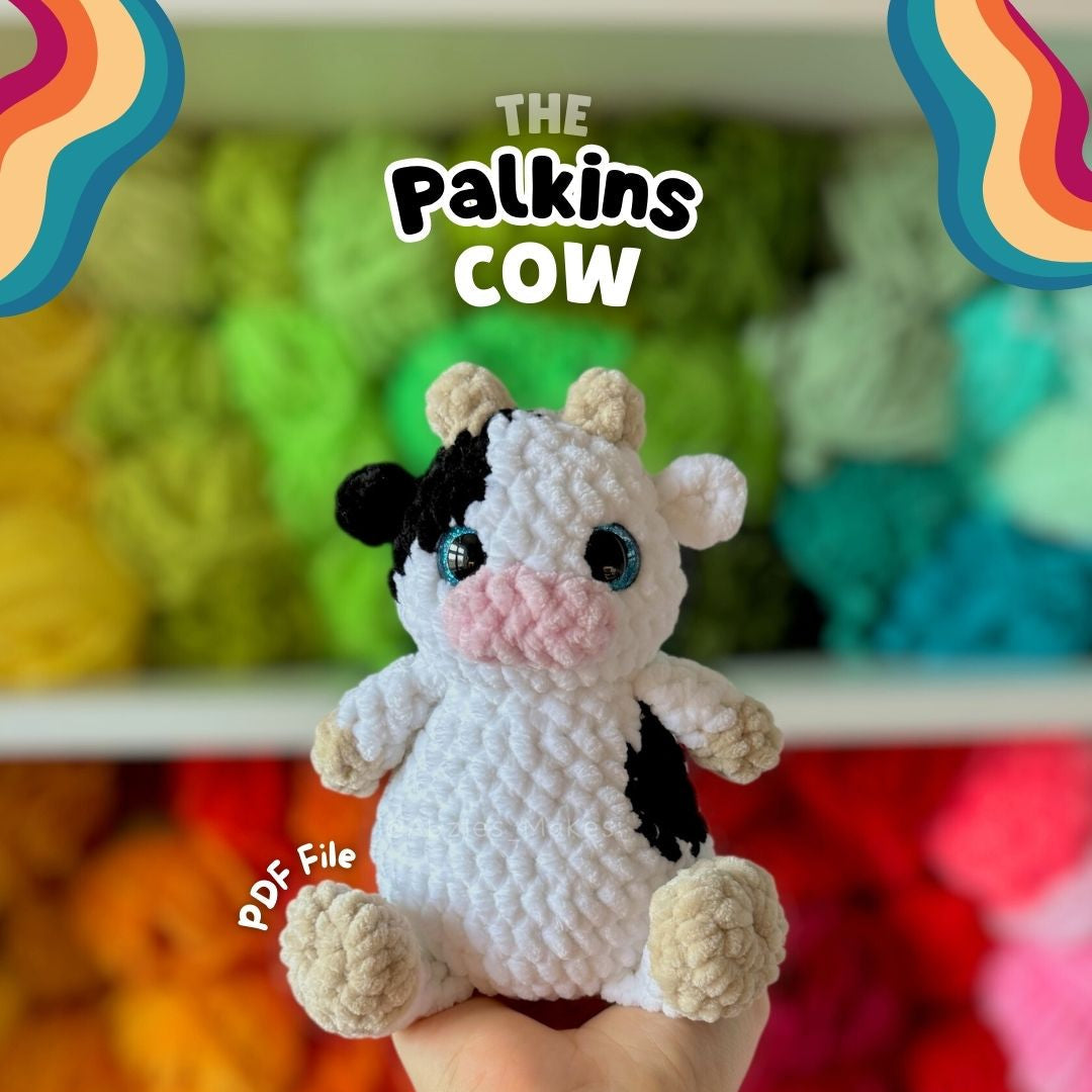 Crochet PATTERN: Cow Palkin (English)