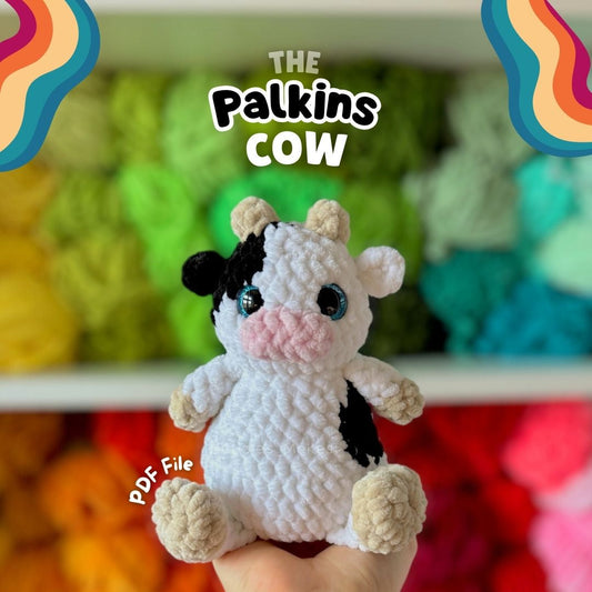 Crochet PATTERN: Cow Palkin (English)
