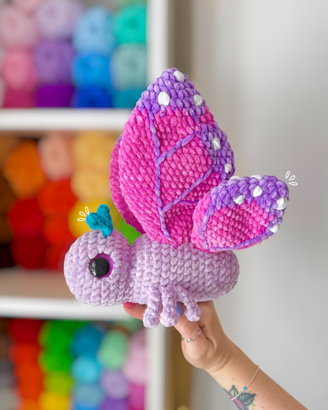 Crochet PATTERN: Flutter the Butterfly (English)