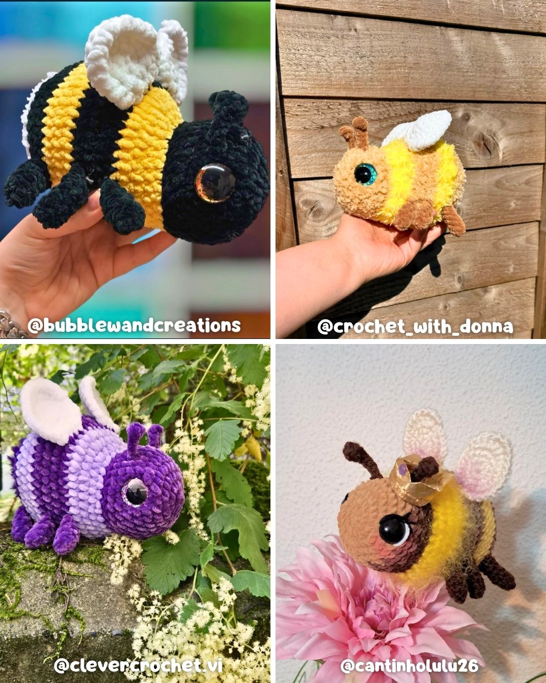 Crochet PATTERN: Bumble the Bumblebee (English)