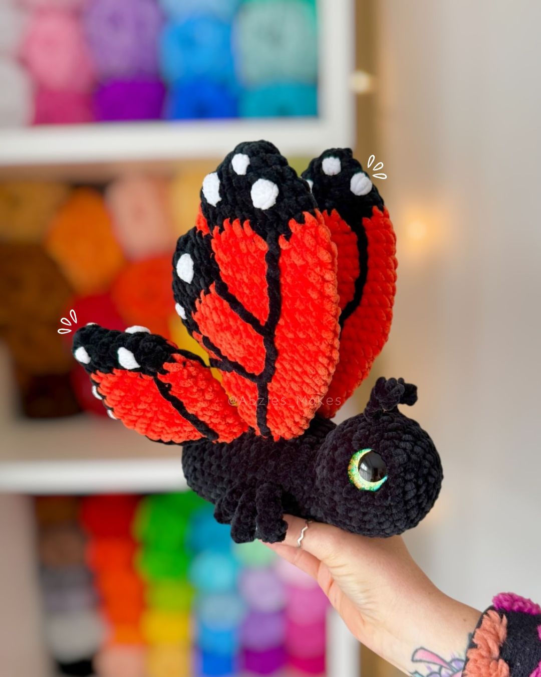 Crochet PATTERN: Flutter the Butterfly (English)