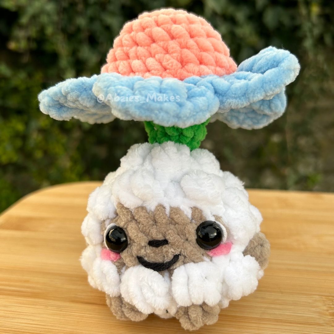 Crochet PATTERN: Spring Lamb Pop, NO SEW (English)