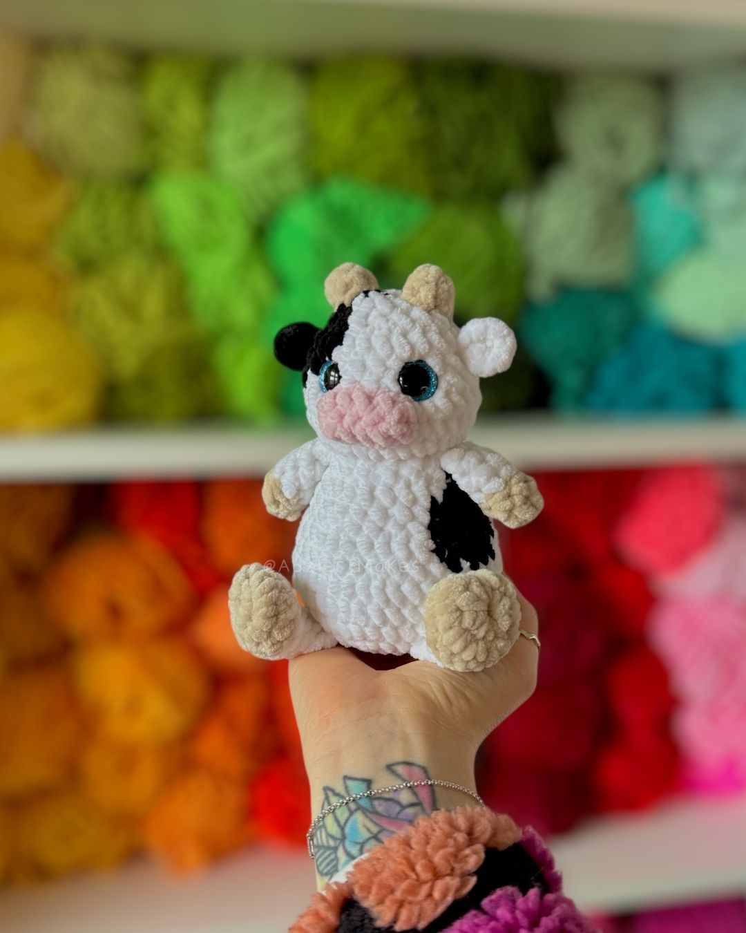 Crochet PATTERN: Cow Palkin (English)