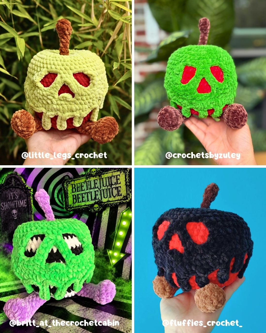 Crochet PATTERN: Bella the Poison Apple (English)