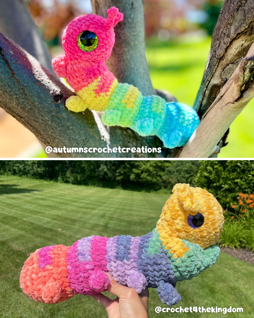 Crochet PATTERN: Wiggle the Caterpillar (English)