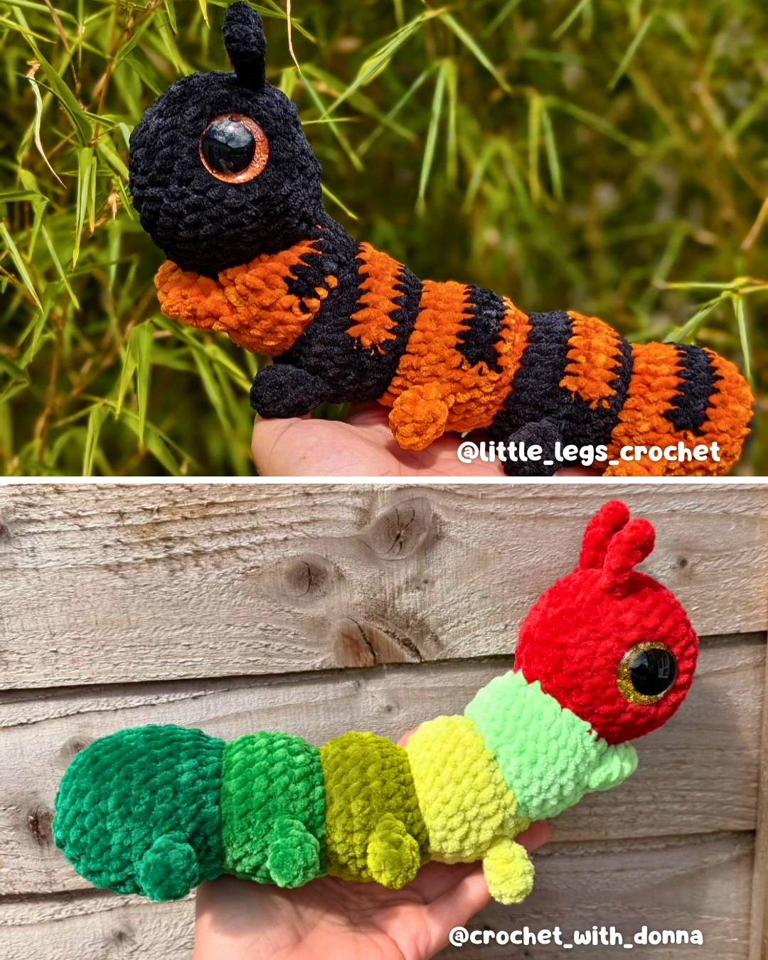 Crochet PATTERN: Wiggle the Caterpillar (English)