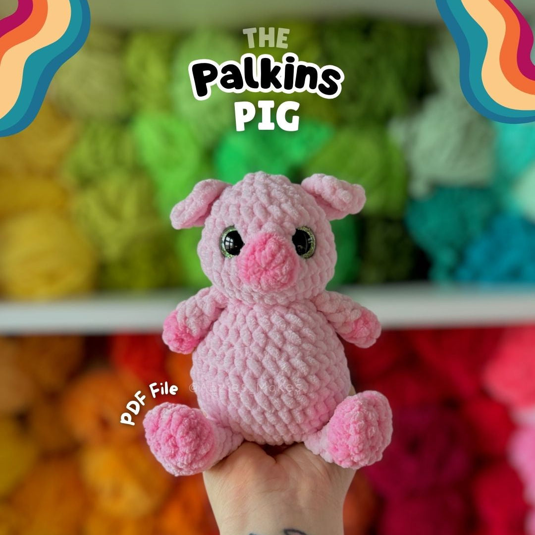 Crochet PATTERN: Pig Palkin (English)