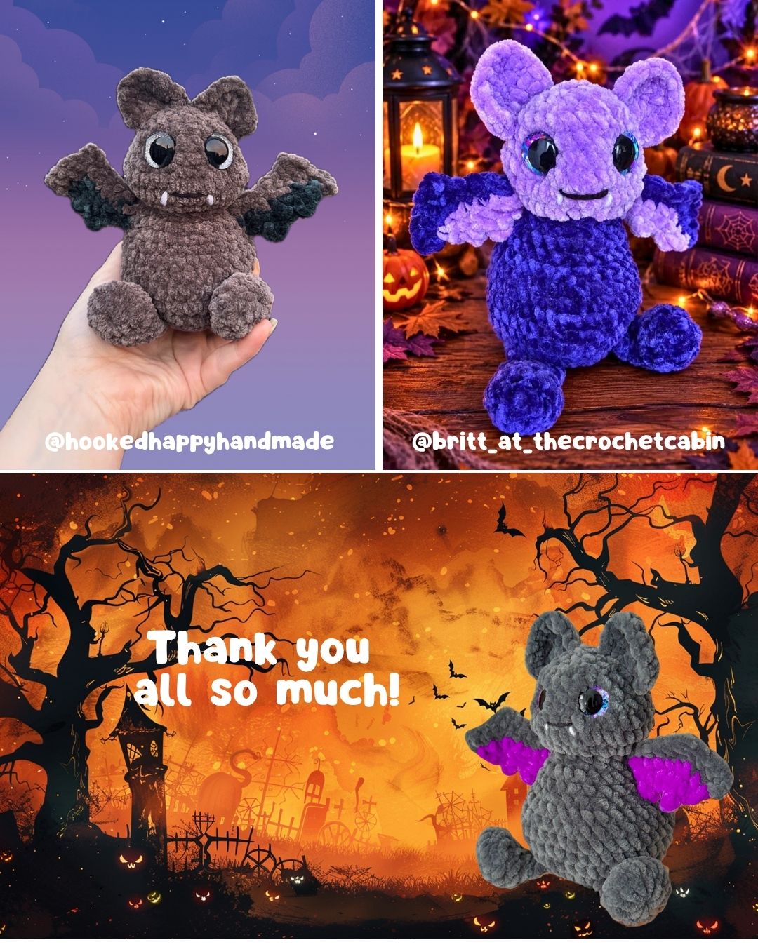 Crochet PATTERN: Bat Palkin (English)