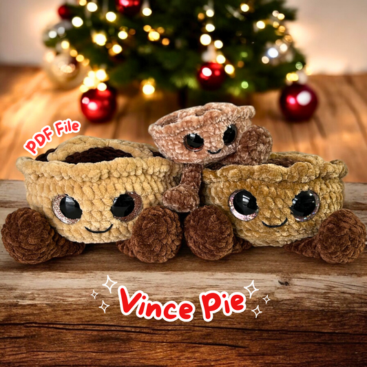 Crochet PATTERN: Vince Pie (English)