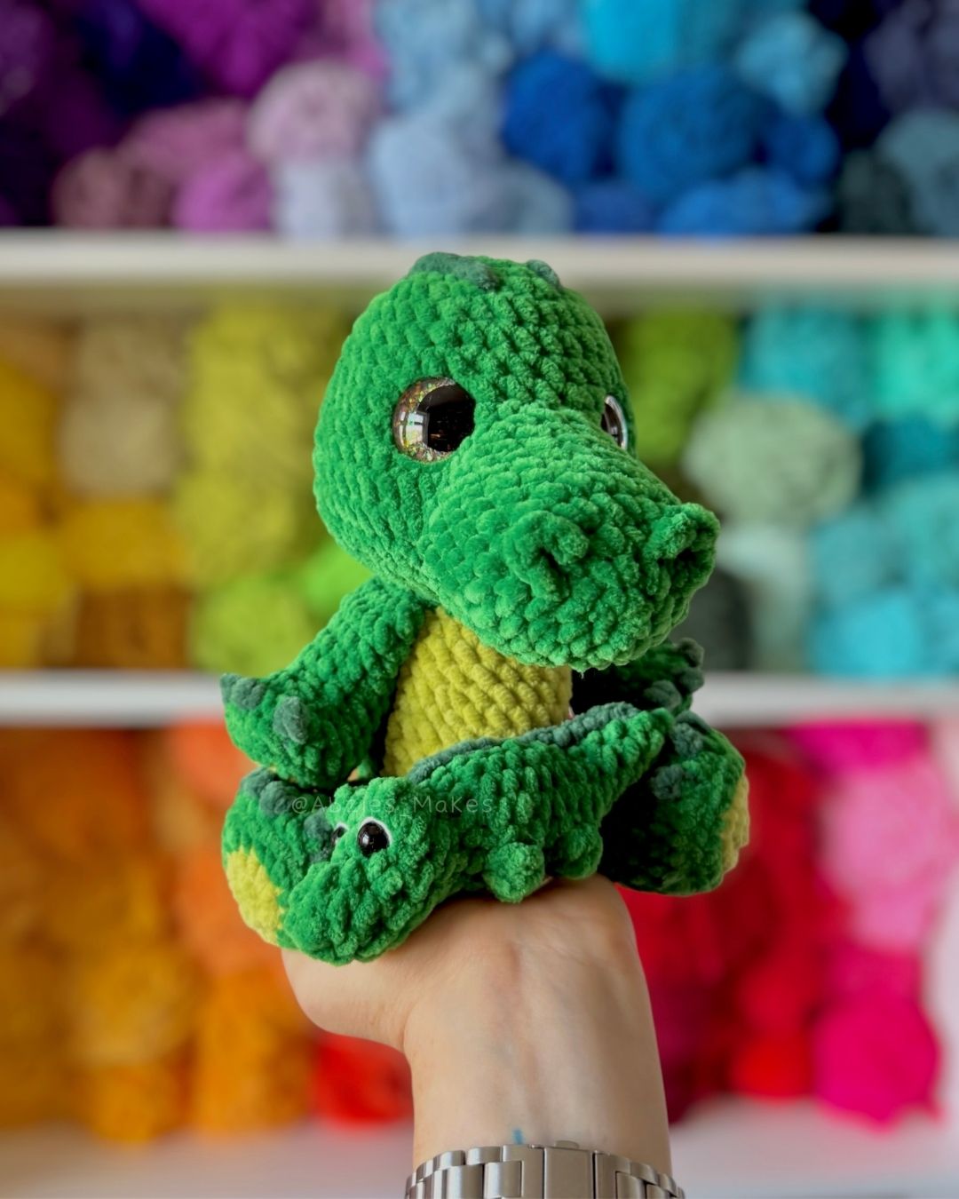 Crochet PATTERN: Rebecca the Mama Crocodile & Baby (English)