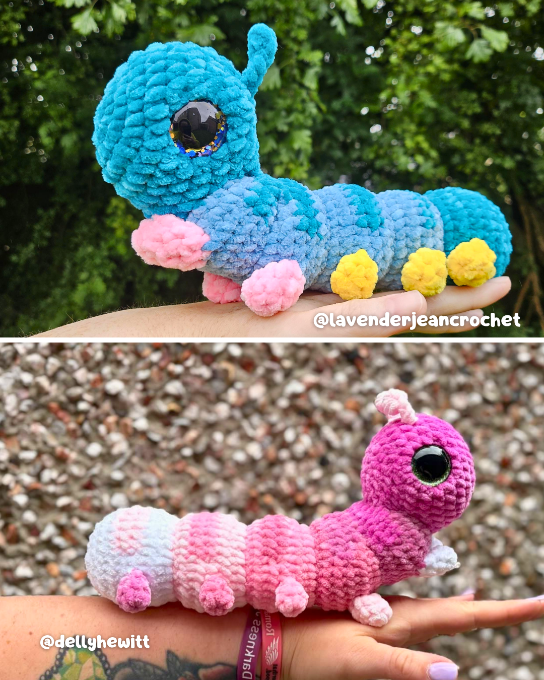 Crochet PATTERN: Wiggle the Caterpillar (English)
