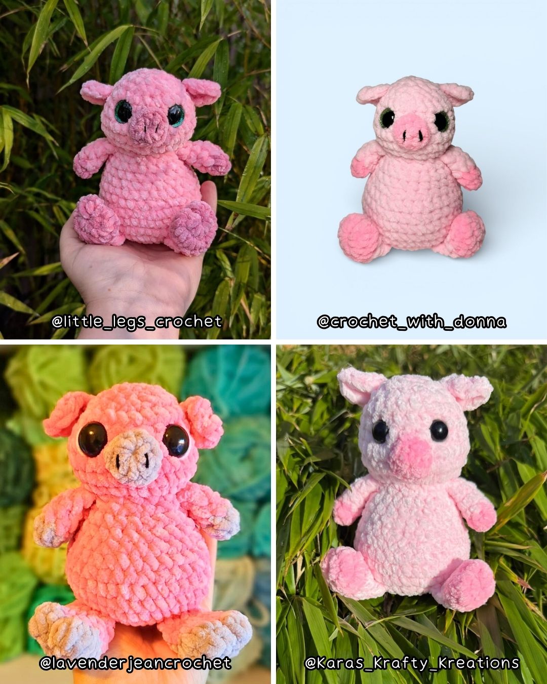 Crochet PATTERN: Farmyard Palkins  Pack 1 (English)