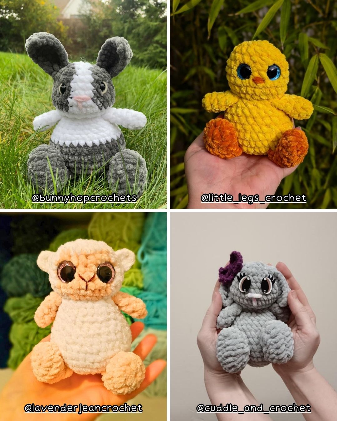 Crochet PATTERN: Easter Palkins (English)