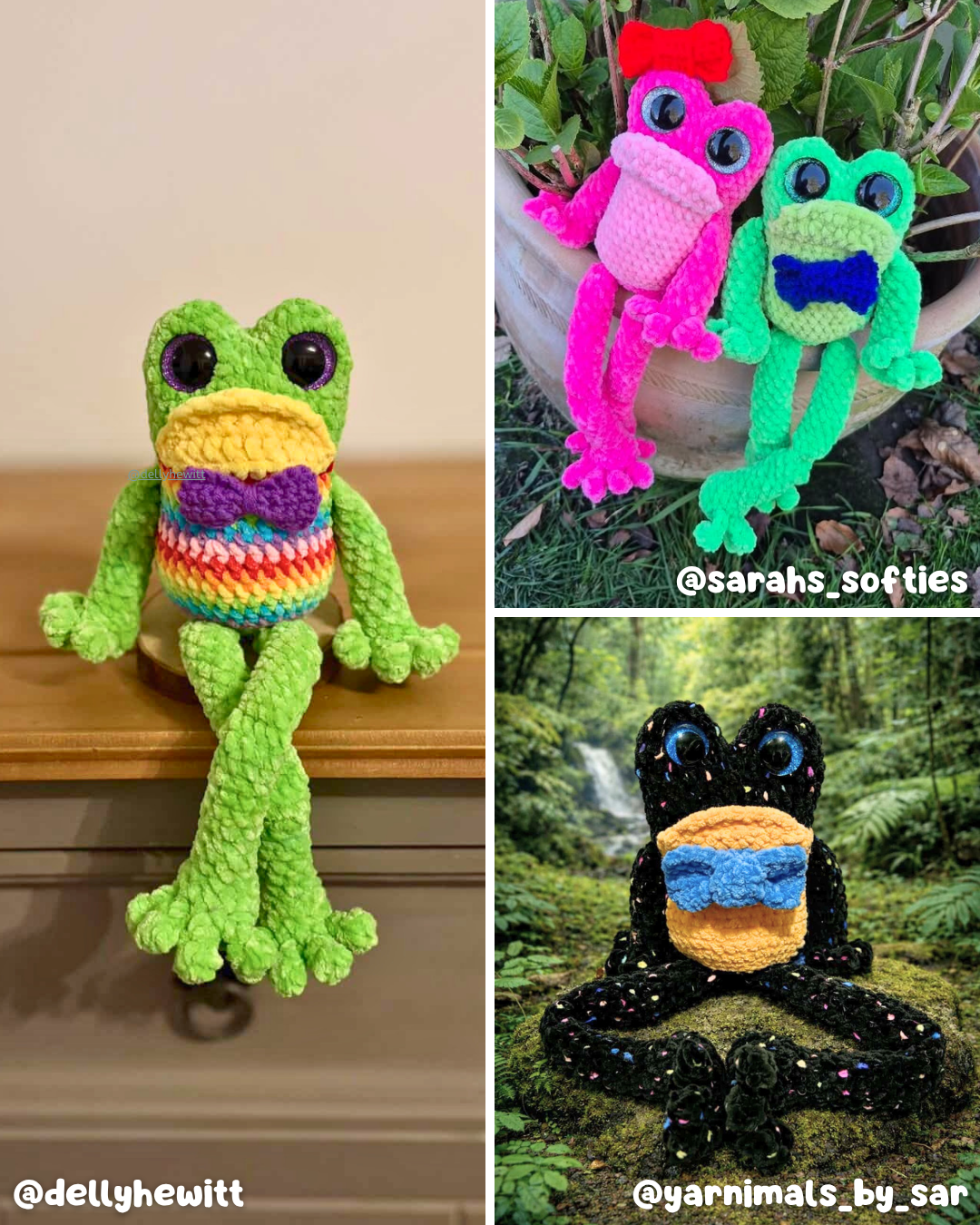 Crochet PATTERN: Sir Hopsley the frog (English)