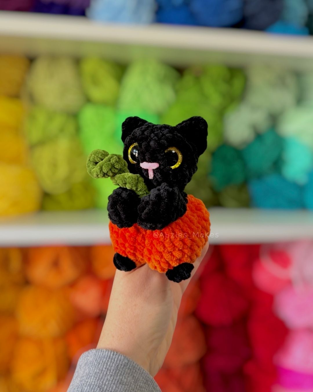 Crochet PATTERN: Kitty Pumpkin (English)